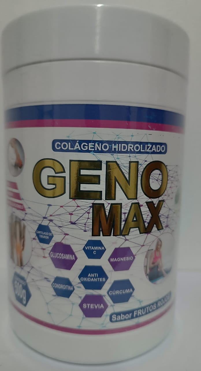 GENO MAX Colágeno Hidrolizado Sabor Frutos Rojos 500g: Beneficios, Usos y Composición